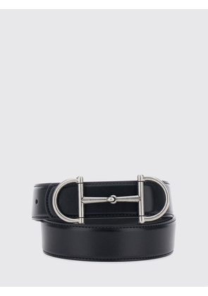 GUCCI Horsebit Smooth Calfskin Belt with Interlocking Closure