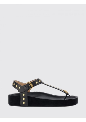 ISABEL MARANT Studded Calf Leather Thong Sandals