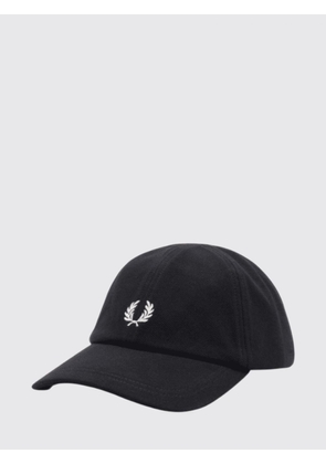 FRED PERRY Cotton Canvas Baseball Cap with Embroidered Logo