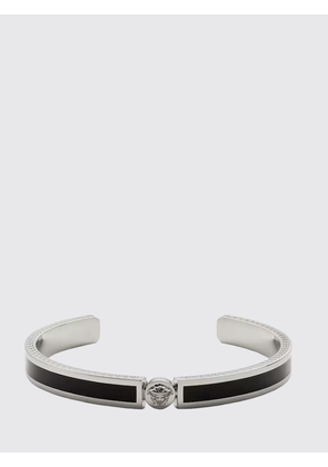 VERSACE Enameled Brass Bangle Bracelet with Medusa Logo