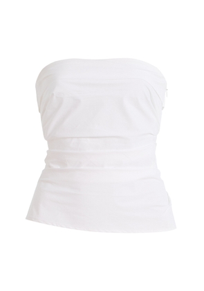 Proenza Schouler White Label Maisy Strapless Poplin Top - Moda Operandi