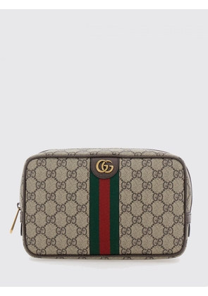 GUCCI Savoy GG Supreme Fabric Hand-Carried Document Holder with Zip Closure