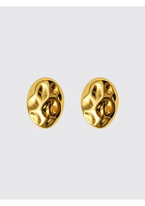 FEDERICA TOSI Oval Stud Earrings in 18k Gold-Plated Bronze