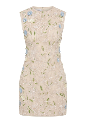 Rachel Gilbert Mistral Embroidered Cotton Mini Dress - Moda Operandi