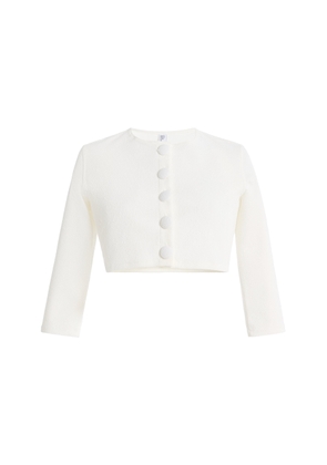 Lisa Marie Fernandez Cropped Jacquard Cardigan - Moda Operandi