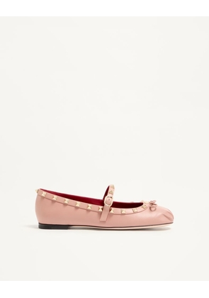 Valentino Garavani Mary-Jane Rockstud Nappa Ballerina 05 Mm Woman PHARD 35