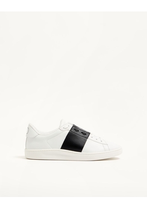 Valentino Garavani Open Royco trainer in nappa calfskin Man WHITE/ BLACK 39