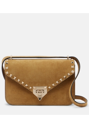 Valentino Garavani Rockstud Small suede shoulder bag