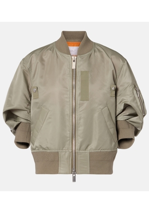 Sacai Cropped bomber jacket