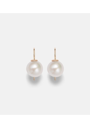 Stone and Strand Essential 14kt gold earrings with pearls