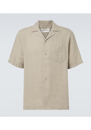 Frescobol Carioca Angelo linen bowling shirt