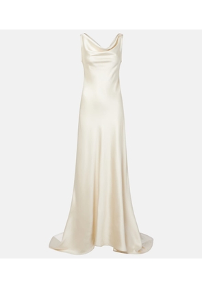 Rohe Bridal draped satin gown