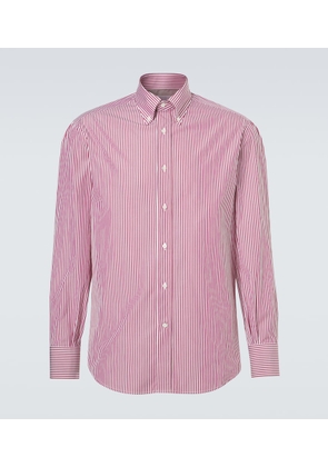 Brunello Cucinelli Striped cotton poplin shirt
