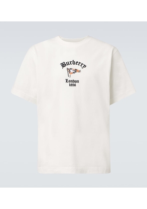Burberry Embroidered cotton jersey T-shirt