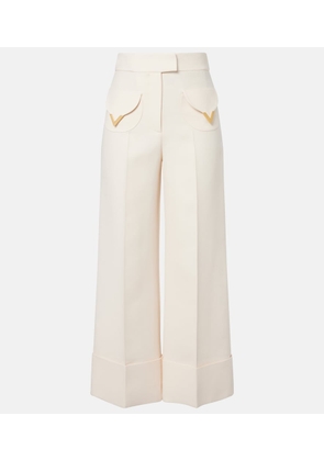 Valentino Crepe Couture VGold wide-leg pants