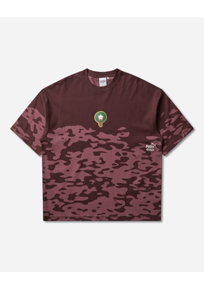 Men s Morocco x Salehe Bembury KING Oversized T-Shirt Chocolate Brown
