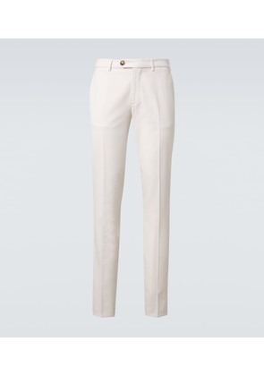 Brunello Cucinelli Cotton gabardine slim pants