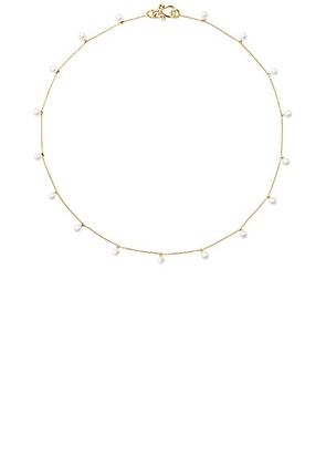 Sophie Bille Brahe Lou Lou Necklace in 14k Recycled Yellow Gold & Freshwater Pearls - Metallic Gold. Size all.