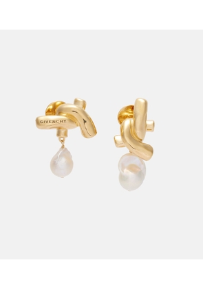 Givenchy Chain Link pearl-embellished earrings