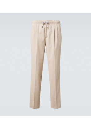 Brunello Cucinelli Cotton corduroy tapered pants