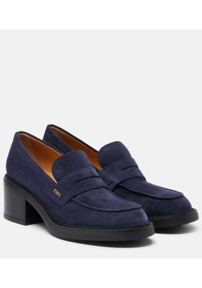 Tod's Suede loafer pumps