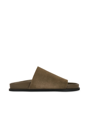 A.EMERY Luca Sandal in Olive Suede - Olive. Size 39 (also in 36, 37, 38, 41, 40).
