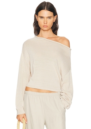 SEROYA Serafina Sweater in Almond - Cream. Size M (also in XS, S).