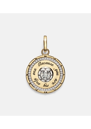 FoundRae True Love Lovestruck Commitment Medium 18kt gold pendant with diamonds