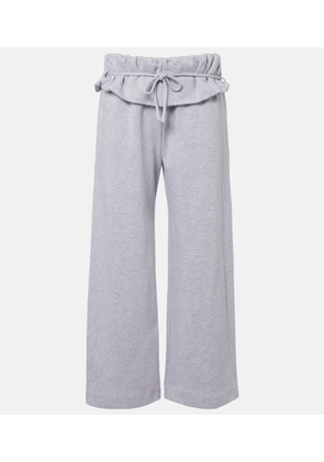 Magda Butrym Ruffled cotton-blend sweatpants