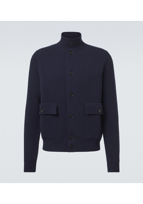 Lardini Knitted wool-blend jacket