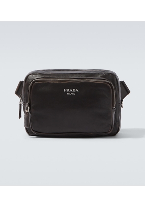 Prada Distressed leather crossbody bag