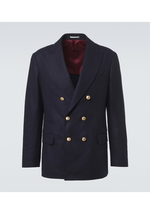 Brunello Cucinelli Double-breasted virgin wool blazer
