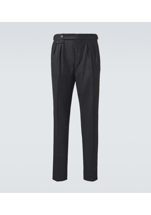 Brunello Cucinelli Virgin wool flannel slim pants
