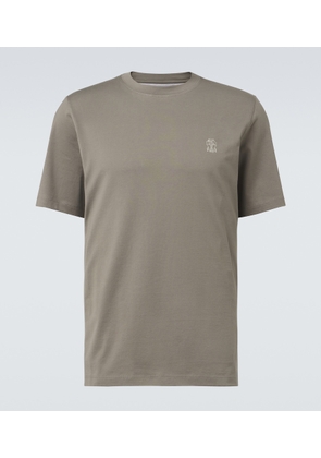 Brunello Cucinelli Logo cotton jersey T-shirt