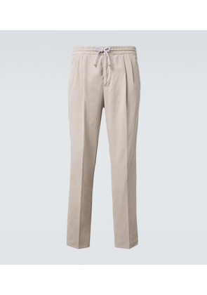Brunello Cucinelli Cotton corduroy tapered pants