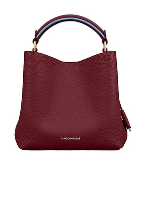 MAISON de SABRÉ The Mini Bucket Bag in Plum Sky - Burgundy. Size all.