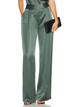 The Sei Relaxed Trouser in Thyme - Green. Size 4 (also in 2).