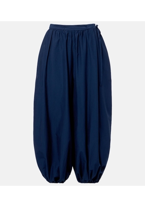 Polo Ralph Lauren Belted cotton and silk balloon pants