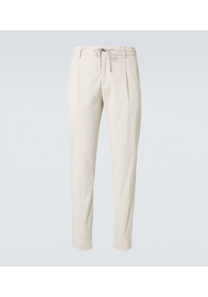 Eleventy Cotton and cashmere corduroy straight pants