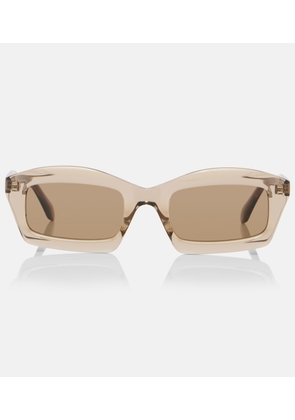 Alaia Lettering Logo rectangular sunglasses
