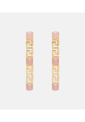 Versace Greca drop earrings