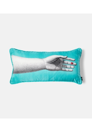 Fornasetti Mano printed silk and cotton-blend cushion