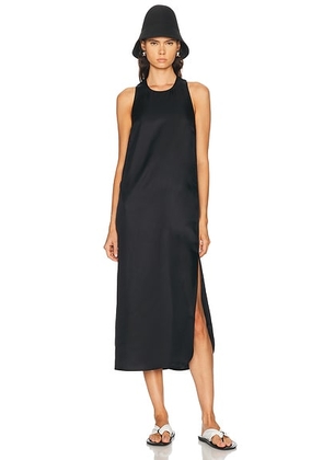 Loulou de Saison Paloma Twist Detail Dress in Black - Black. Size S (also in XS, M, L).