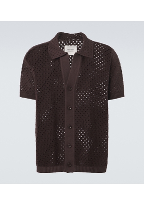 Frescobol Carioca Pinto crochet cotton shirt