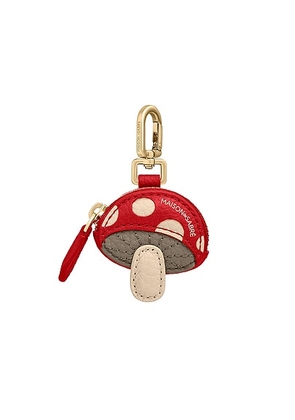 MAISON de SABRÉ Sabremoji Vegetable Charm in Mushroom - Red. Size all.