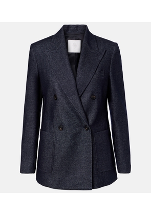 Eleventy Herringbone wool, cotton, and cashmere blazer