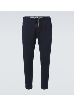 Eleventy Cotton-blend slim pants
