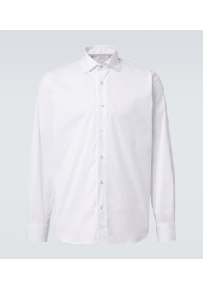 Eleventy Cotton-blend poplin shirt