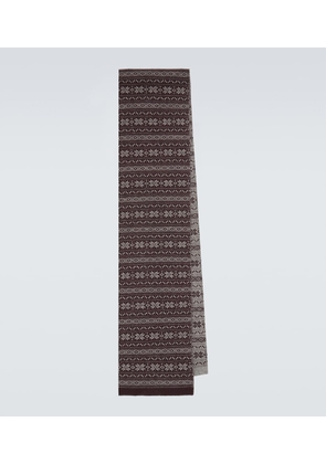 Eleventy Fair Isle intarsia cashmere scarf