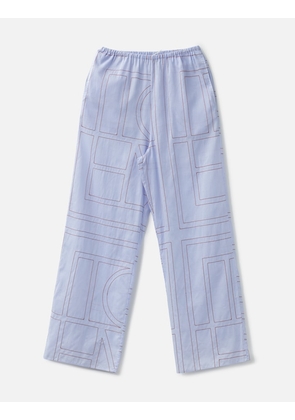Monogram Cotton-Blend PJ Bottoms